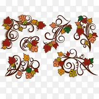 矢量图时尚花纹-空若网 矢量图时尚花纹-空若网