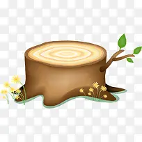 手绘木桩-空若网 手绘木桩-空若网