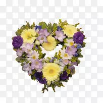 切花花型花束蓝色花环-空若网 切花花型花束蓝色花环-空若网