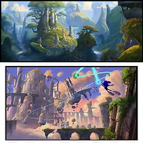 手绘玄幻小说插画-空若网 手绘玄幻小说插画-空若网