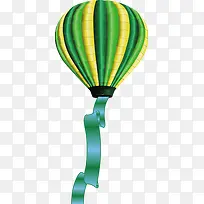 绿色卡通时尚创意热气球-空若网 绿色卡通时尚创意热气球-空若网