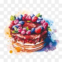 水彩蛋糕-空若网 水彩蛋糕-空若网