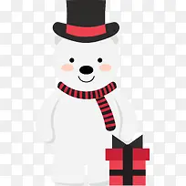 小熊圣诞节日PNG矢量素材-空若网 小熊圣诞节日PNG矢量素材-空若网