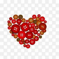 创意纽扣爱心-空若网 创意纽扣爱心-空若网