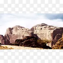 山峰干枯苍凉小树-空若网 山峰干枯苍凉小树-空若网