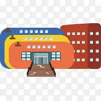 扁平化立体艺术楼-空若网 扁平化立体艺术楼-空若网