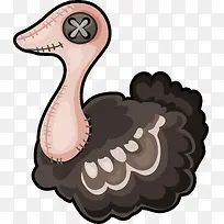 毛绒玩具鸵鸟PNG-空若网 毛绒玩具鸵鸟PNG-空若网