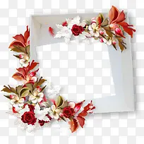 鲜花白色边框-空若网 鲜花白色边框-空若网