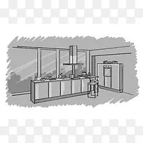 手绘厨房-空若网 手绘厨房-空若网