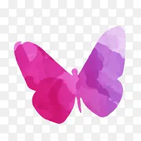 彩色蝴蝶剪影矢量素材-空若网 彩色蝴蝶剪影矢量素材-空若网