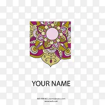 民族花纹卡片设计矢量素材-空若网 民族花纹卡片设计矢量素材-空若网