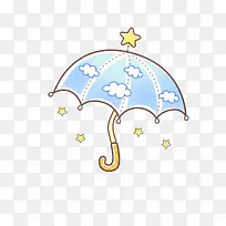 手绘卡通雨伞图形-空若网 手绘卡通雨伞图形-空若网