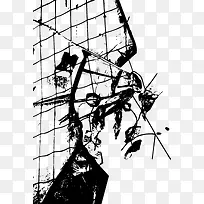 玻璃裂纹-空若网 玻璃裂纹-空若网