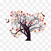 秋天的树-空若网 秋天的树-空若网