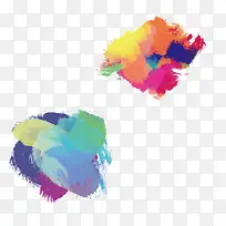 红色蓝色水粉彩色点-空若网 红色蓝色水粉彩色点-空若网