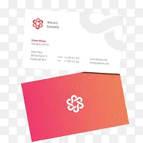 创意白色和粉色名片-空若网 创意白色和粉色名片-空若网