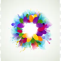 炫彩时尚卡通花纹花环-空若网 炫彩时尚卡通花纹花环-空若网