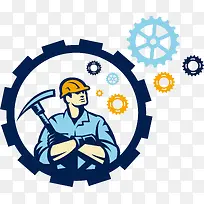 劳动工人标志-空若网 劳动工人标志-空若网