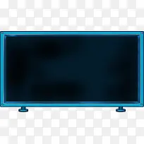拟物蓝色液晶电视-空若网 拟物蓝色液晶电视-空若网