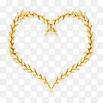 小麦爱心边框-空若网 小麦爱心边框-空若网