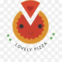 卡通披萨食物矢量图-空若网 卡通披萨食物矢量图-空若网