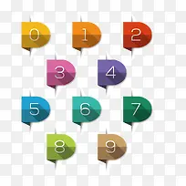 矢量创意数字装饰-空若网 矢量创意数字装饰-空若网