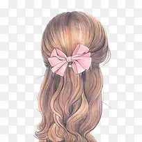 手绘女性发型图案-空若网 手绘女性发型图案-空若网