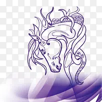 手绘马-空若网 手绘马-空若网