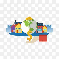 矢量扁平化理财元素-空若网 矢量扁平化理财元素-空若网