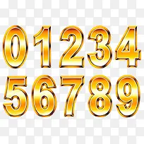 黄金色数字-空若网 黄金色数字-空若网