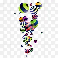 球形立体多彩装饰图案-空若网 球形立体多彩装饰图案-空若网