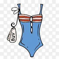 矢量蓝色泳衣素材-空若网 矢量蓝色泳衣素材-空若网