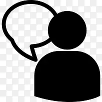 用户消息气球图标-空若网 用户消息气球图标-空若网