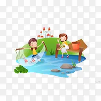 河边玩耍创意-空若网 河边玩耍创意-空若网