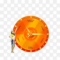 橙色转盘-空若网 橙色转盘-空若网