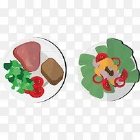 盘子中的食物-空若网 盘子中的食物-空若网