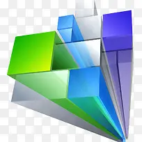 炫彩立体背景-空若网 炫彩立体背景-空若网