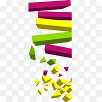 炫彩科技立体图形背景-空若网 炫彩科技立体图形背景-空若网