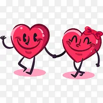 情人节牵手的爱心-空若网 情人节牵手的爱心-空若网