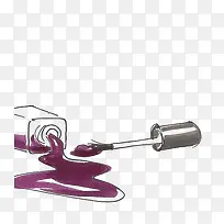 指甲油插画-空若网 指甲油插画-空若网