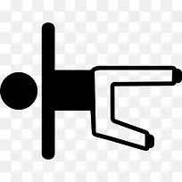 男孩在地板上伸展腿和手臂图标-空若网 男孩在地板上伸展腿和手臂图标-空若网