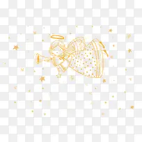 矢量金色天使-空若网 矢量金色天使-空若网