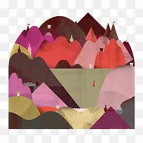 扁平化风景-空若网 扁平化风景-空若网