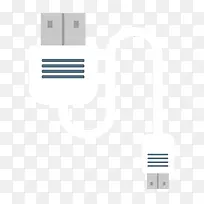 矢量一根白色的数据线素材-空若网 矢量一根白色的数据线素材-空若网