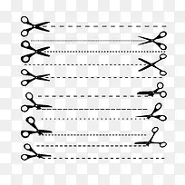 剪刀虚线素材-空若网 剪刀虚线素材-空若网