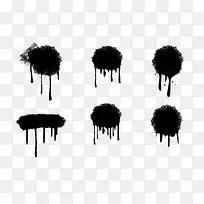 泼墨画墨点素材-空若网 泼墨画墨点素材-空若网