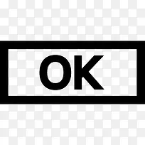 OK按钮图标-空若网 OK按钮图标-空若网