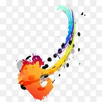 彩色喷溅图案-空若网 彩色喷溅图案-空若网