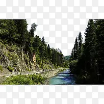 卓尼县大峪沟风景-空若网 卓尼县大峪沟风景-空若网