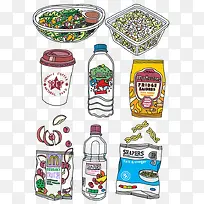 手绘食物-空若网 手绘食物-空若网